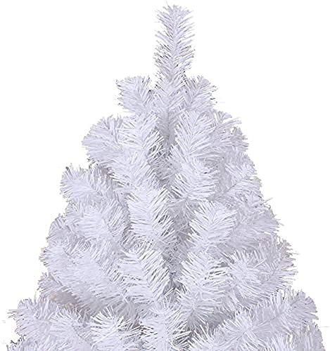 Árbol de Navidad artificial WQHPLMD con bisagras completas y base de metal resistente 3
