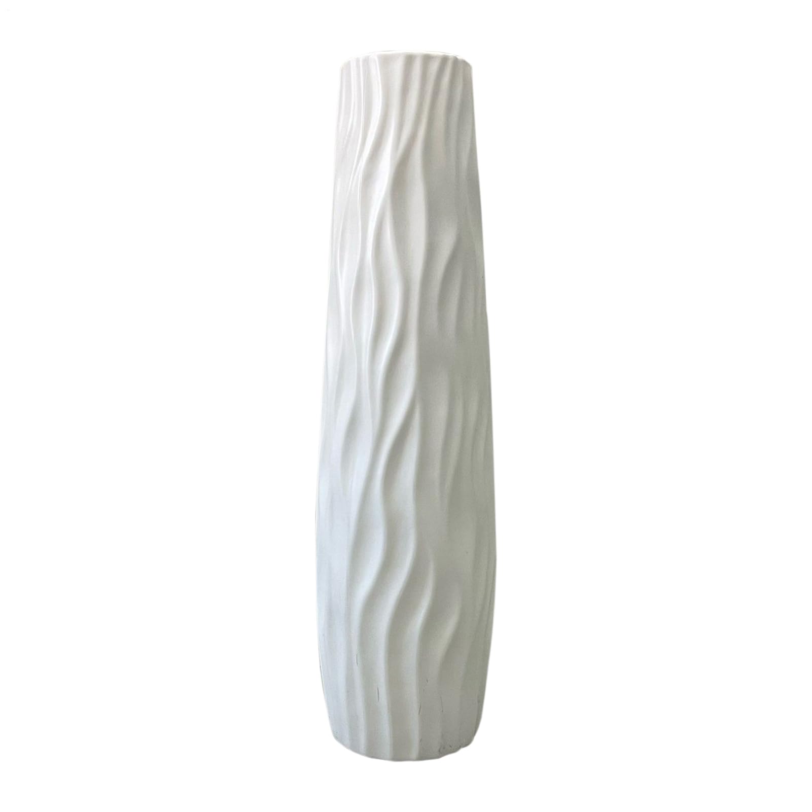 Floreros Altos De Pie, 58x11CM, Moderno Decorativo Floreros De PP Inastillable, para Hierba De La Pampa, Flores Secas Y Plantas Hidropónicas, para Pasillo, Boda, Sala De Estar, Oficinas, Granja