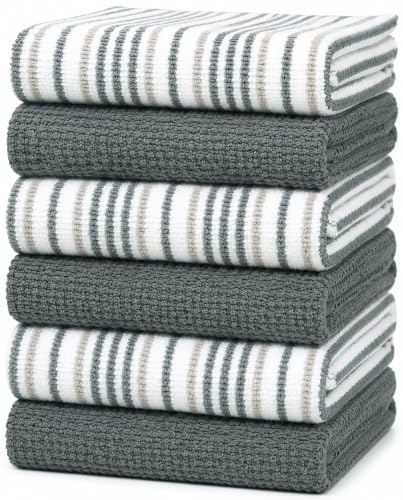 Kitchen Towels Popcorn Stripe