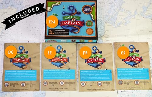 CallMeCaptain Ausweichregeln- #1 Segelspiel mit internationalen Segelregeln - Geeignet für Sportbootführerschein See, Segeln und Bootsport, Call Me Captain