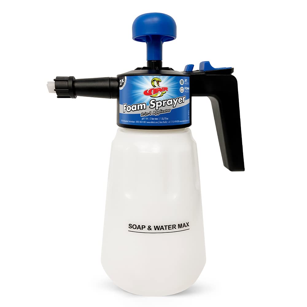 Refrigeration Technologies Viper Foam Jet Sprayer 2-in-1 Hand Pressure Sprayer RT301S for Coil Cleaners, Venom Packs, Pan & Drain Treatment, and Big Blue Leak Detector