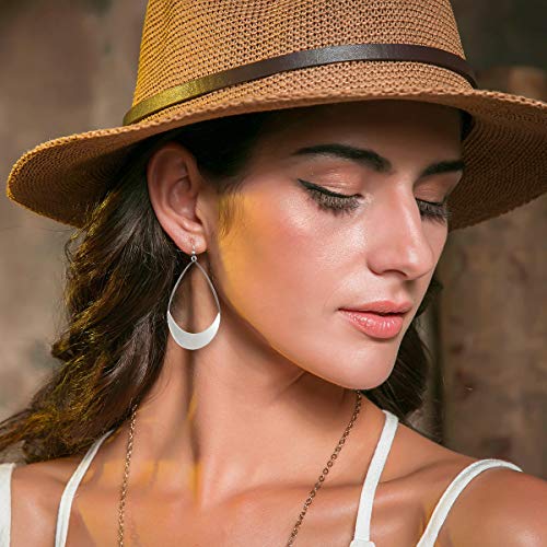 Lightweight Dangle Earrings Simple Earrings Silver Teardrop Earrings for Women3