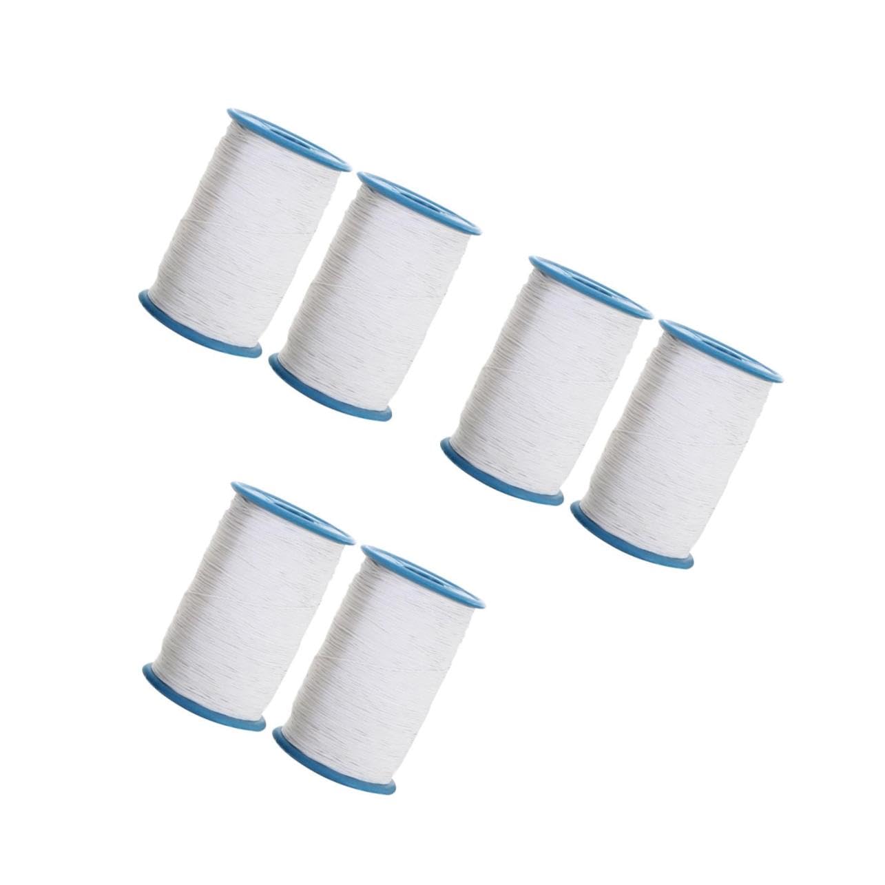 Operitacx 3 Set Filo Da Cucito Per Costumi Filo Di Cucito Bianco Elastico Cucitura Filo Per Cucire Per Pantaloni Filo Per Cucire Per Vestiti Bianca Colore Casuale 2 Pezzi*3