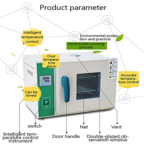 Kleiner horizontaler Trockenofen mit intelligenter Temperaturregelung, Timing- und Alarmfunktion zum effizienten Trocknen von pulverförmigen Materialien