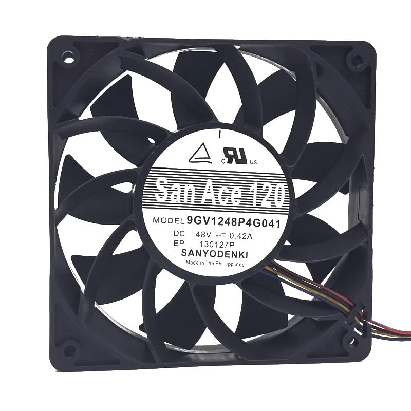 9GV1248P4G041 48V 0.42A 12025 12cm Server Fan 4-Wire PWM 6 Month Warranty