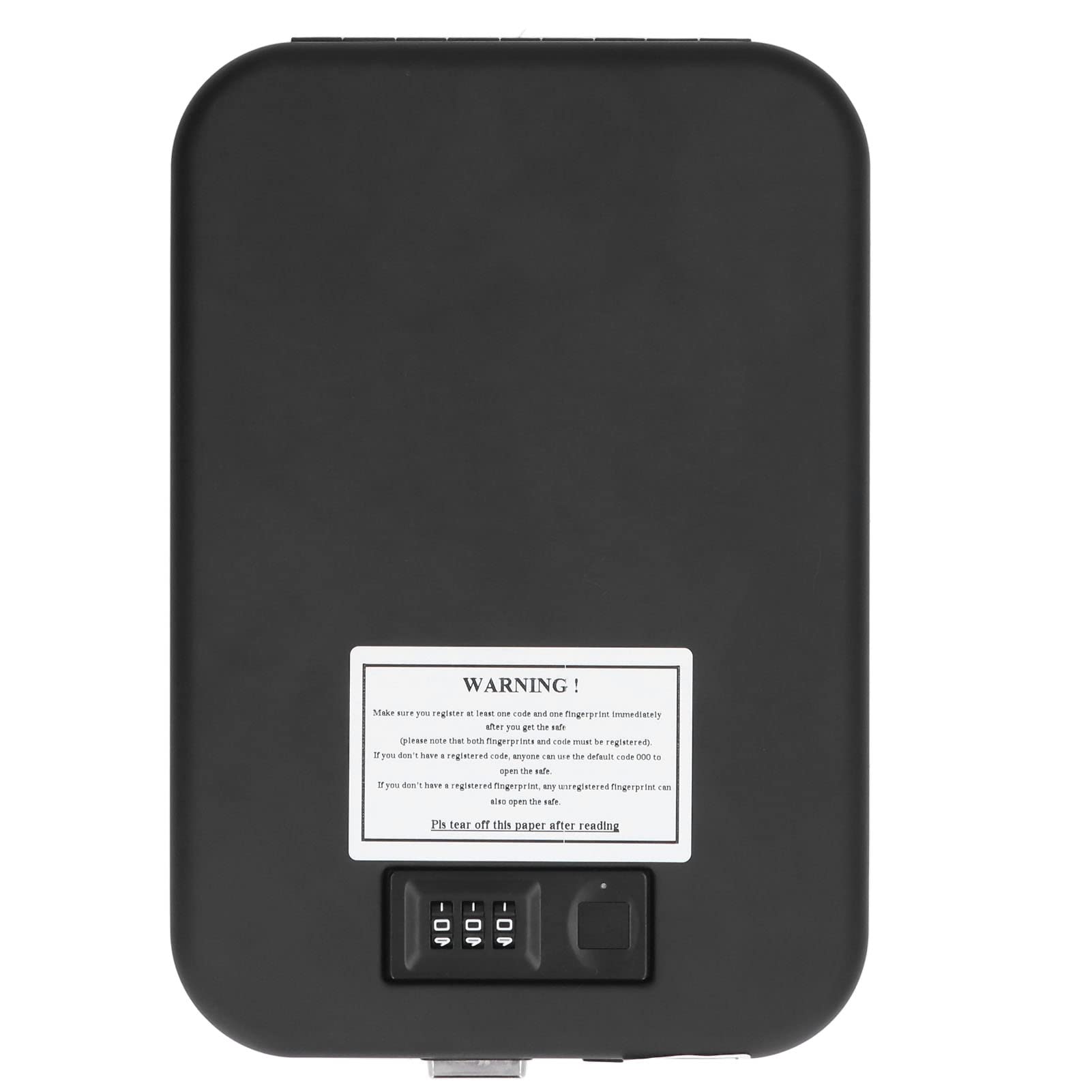 Alvinlite Caja de seguridad portátil con huella dactilar mecánica contraseña segura con cuerda de seguridad para joyas en efectivo tarjetas de crédito relojes