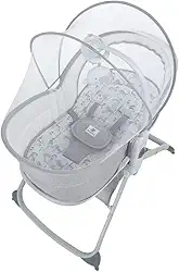 MASTELA CADEIRA COM BALANÇO LATERAL MOISÉS 6 EM 1 PREMIUM MUSICAL E VIBRATÓRIA CINZA FIT - ATÉ 18KG