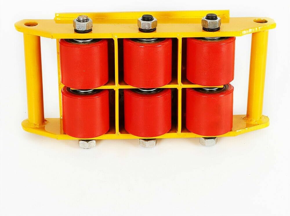 Pattini per il trasporto di mobili, capacità di 8 t, rotazione a 360°, sistema a rulli per un facile movimento e manovra di mobili pesanti
