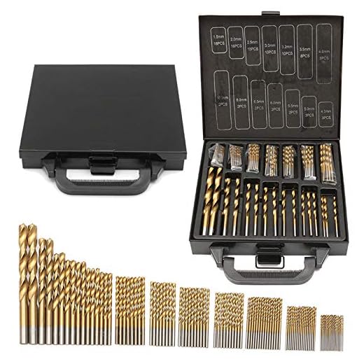 99PCS HSS Twist borrbitar set 1,5–10 mm titanbelagd yta 118 grader för borrning av metall gör-det-själv hemmabruk med järnlåda förpackning