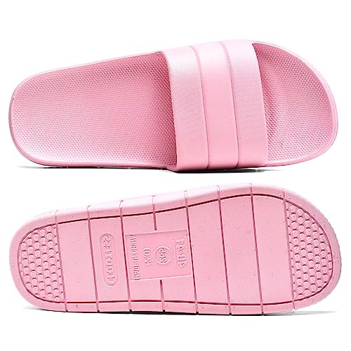 Image of clootess Shower Slide Shoes for Men and Women Home Sandal Bath Slipper Indoor House Pool College Dorm Non-Slip