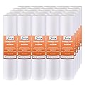 iSpring FP15X25 10" x 2.5" Universal Multi-layer Sediment Water Filter Replacement Cartridges 5 Micron, 25 Pack, White