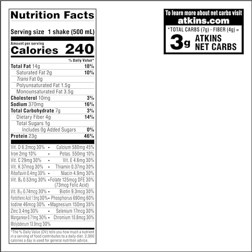 Atkins 604112 Vanilla Cream Meal Size Protein Shake thumb #5
