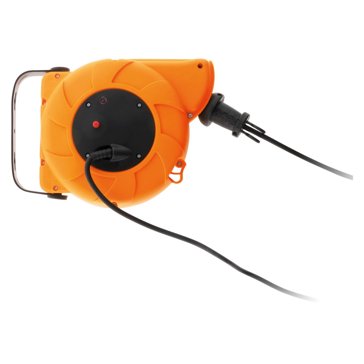 Zenitech - Set di 4 avvolgitori da parete, cavo HO5VV-F, 3G1mm², 11 m + 2 m, colore: Arancione