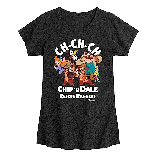 Disney - Chip 'N Dale Rescue Rangers - Chip 'N Dale Character Art - Toddler and Youth Short Sleeve Graphic T-Shirt