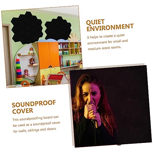 TOYANDONA 6 piezas paneles acústicos para insonorización con autoadhesivo para pared, aislamiento para estudios, oficinas en casa, salas de juegos y aulas, absorción de sonido y reducción de ruido miniatura 7