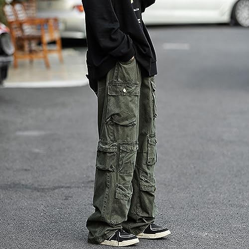 FantasyGears Jeans Y2k Gothic Cargo Pants Baggy Streetwear Jeans Hip Hop Joggers Parachute Pants for Men3