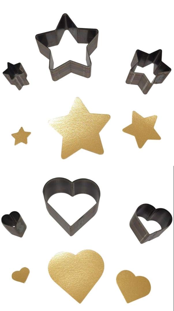 Amazon.co.jp: レザークラフト 抜き型 型抜き ポンチ ハート型3個＆星