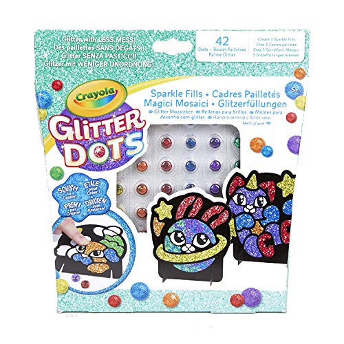 CRAYOLA - 04-0801 - Kit de Loisirs Créatifs - Mosaïques Magiques - Glitter - Multicolore
