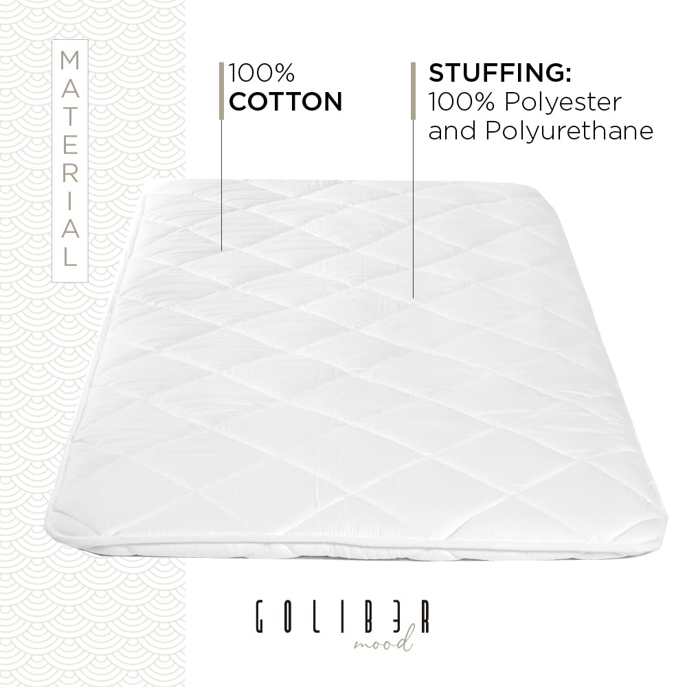 Tradizionale Futon Giapponese (Shikibuton Futon Pieghevole) - Cappotto 100% Cotone - Motivo a Rombi di Alta Qualità (Twin 100 x 210 cm)
