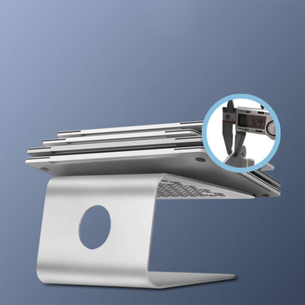 Supporto per Laptop, Supporto per Monitor Portatile in Lega di Alluminio Supporto per Monitor Robusto Supporto per Monitor Antiscivolo in Metallo ventilato per Laptop PC Notebook