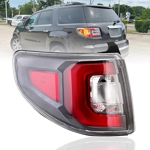 MZORANGE Tail Light Lamp For GMC Acadia 2013 2014 2015 2016 For GMC Acadia Limited 2017 84051375-PFM With Driving lights Without Middle Module Blind Spot (Left Driver Side) Cover