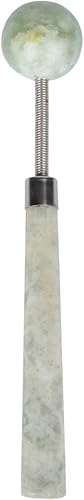EXCEART Varita de masaje de piedra de jade, martillo de masaje esférico, hecho a mano, natural, guasha, herramienta de belleza para rejuvenecimiento