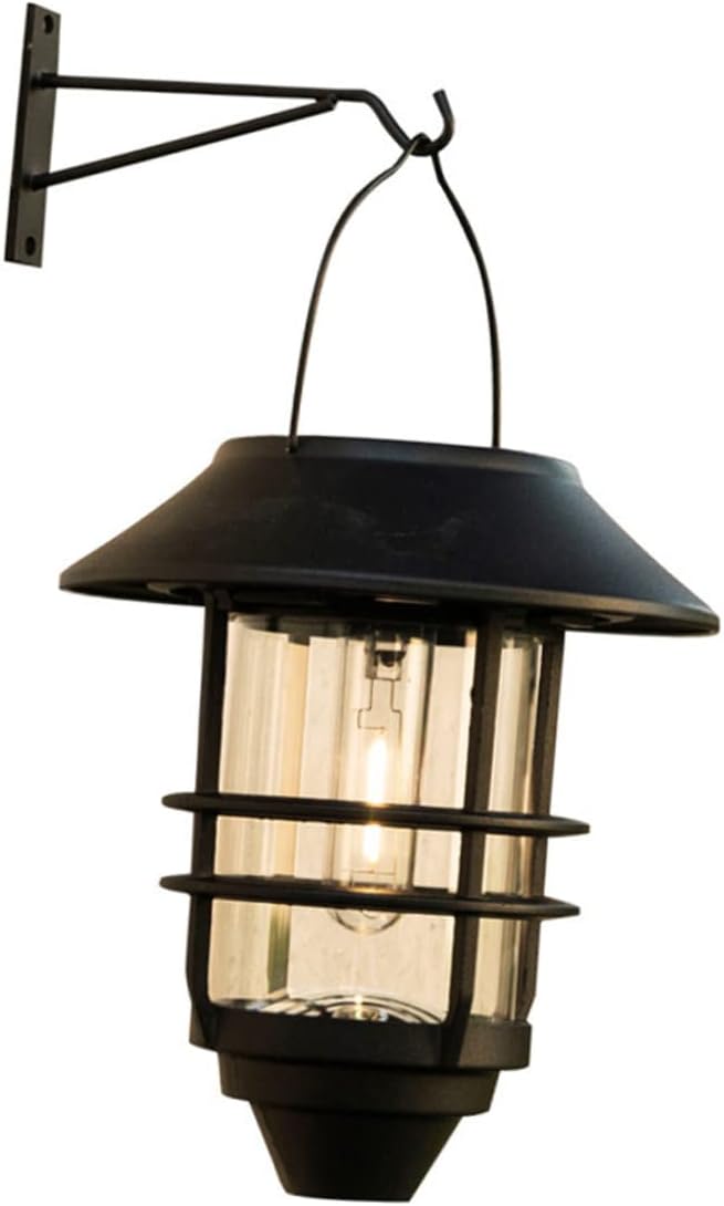 DOITOOL Outdoor Solar Wall Lantern Retro Style for Gardens Patios and Porches Warm Light Lightweight Design for Outdoor Decor and Camping