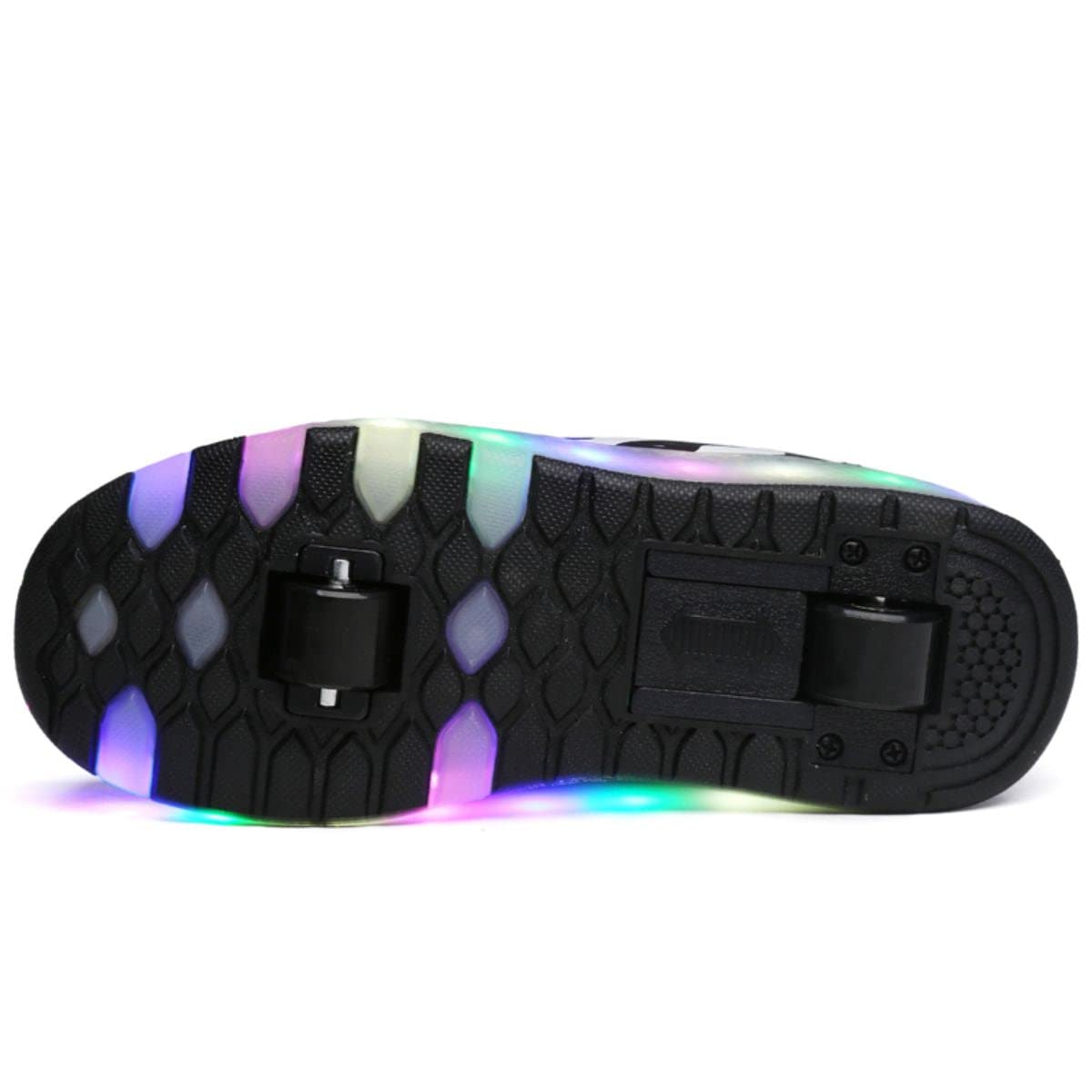 HUSKSWARE Scarpe Ragazza da Ragazzo con Ruote, 2 in 1 per Bambini, con rotelle, per Skateboard, Sneakers