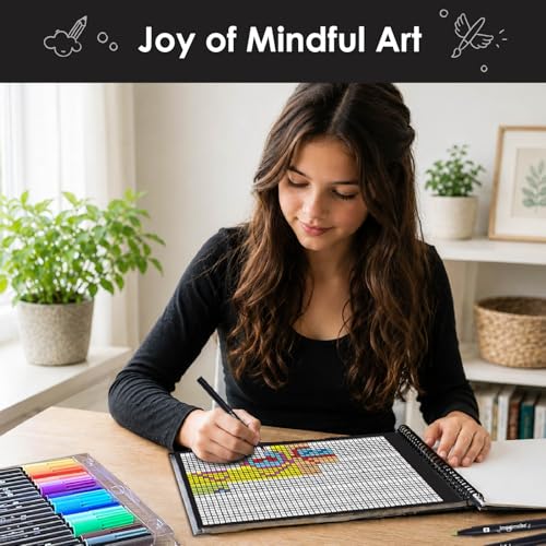 Image of Imagimake Mystery Mosaic Patterns | Paint by Numbers Kit | Age 10+