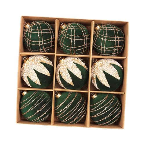 Eigell �N���X�}�X�{�[���I�[�i�����g �N���X�}�X�c���[�݂艺���f�R���[�V���� �f�R���[�V���� �|�[�^�u���{�[���y���_���g �V���b�s���O���[�� �z�[���p�[�e�B�[�p�i, 9�� �O���[�� 10cm