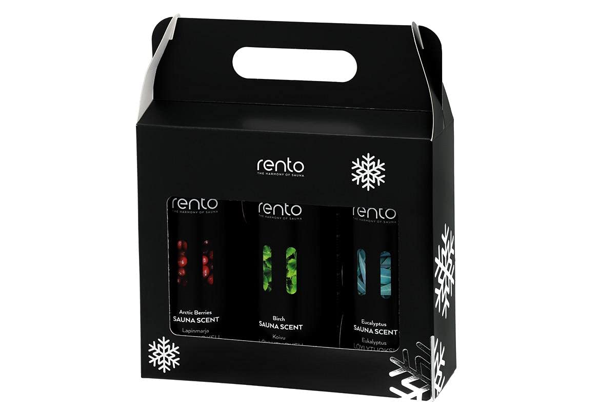 Rento Caja de regalo perfumada para sauna, 3 x 400 ml
