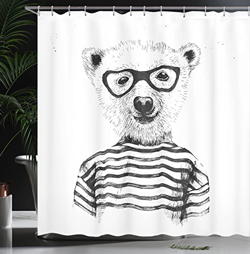 ABAKUHAUS Animale Tenda da Doccia, Bear in