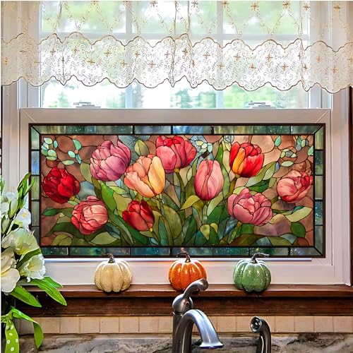 Vinilo decorativo de privacidad para ventana 39.4x17.5 pulg miniatura 1