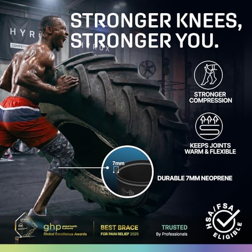 Image of Modvel Strength 7mm Knee Sleeves (Pair) for Weightlifting & Powerlifting (USPA, IPL Approved) | High-Performance Knee Compression Support For Squats, Weight Lifting - Men and Women