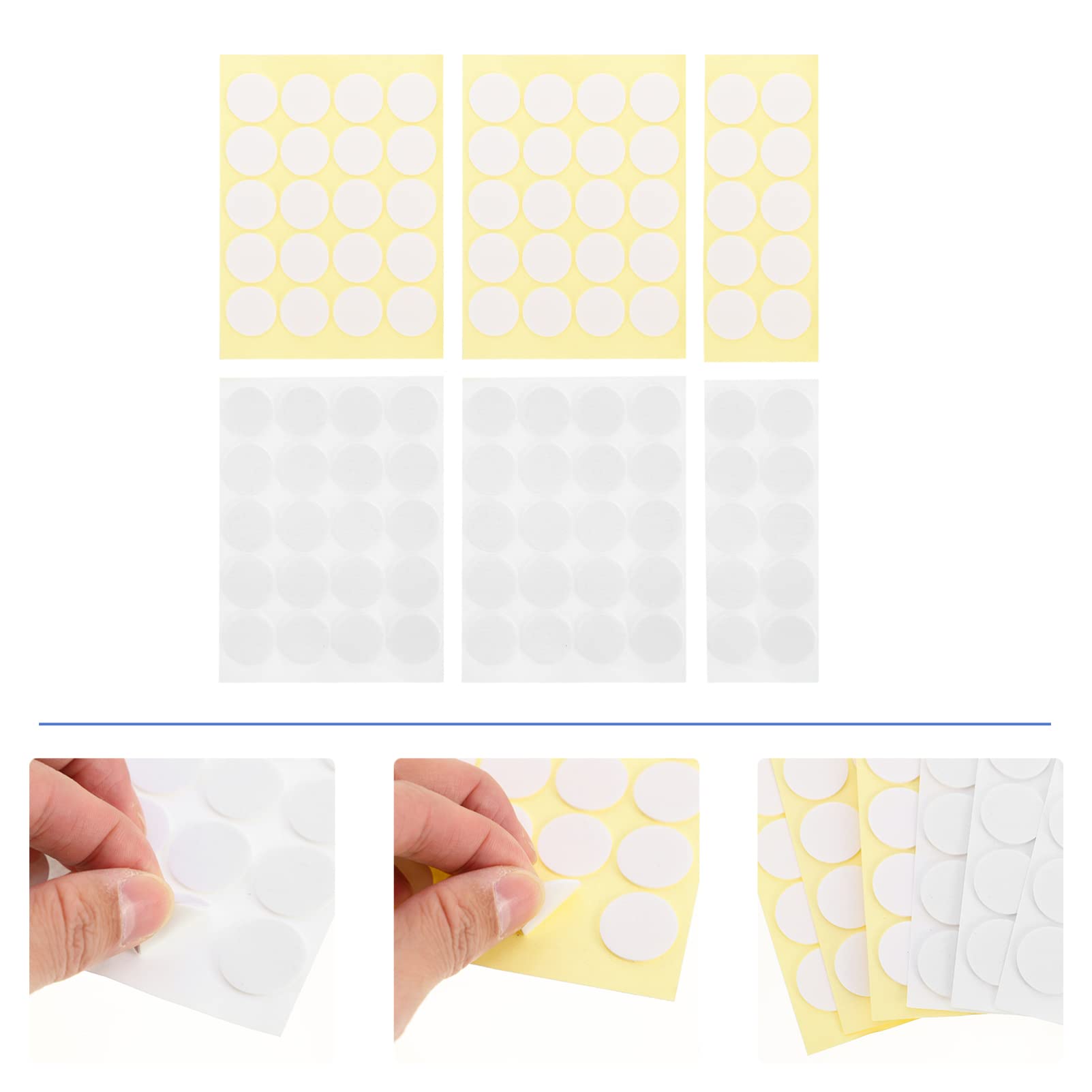 400 stuks kaarslontstickers, 20 mm, dubbelzijdige lijmpunten, stickers voor kaarslonten, voor het maken van doe-het-zelf kaarsen