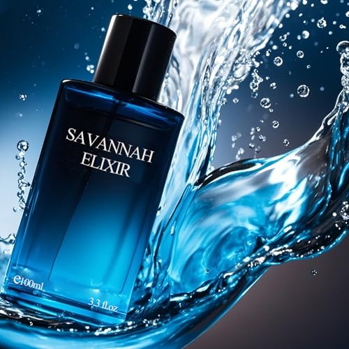 Image of AFLUXE Savannah ElixirRO Eau de Toilette for Men, Long Lasting Warm Spicy Woody Aromatic Cologne, Classic Mens Fragrance, 3.3 fl oz (100 ml)