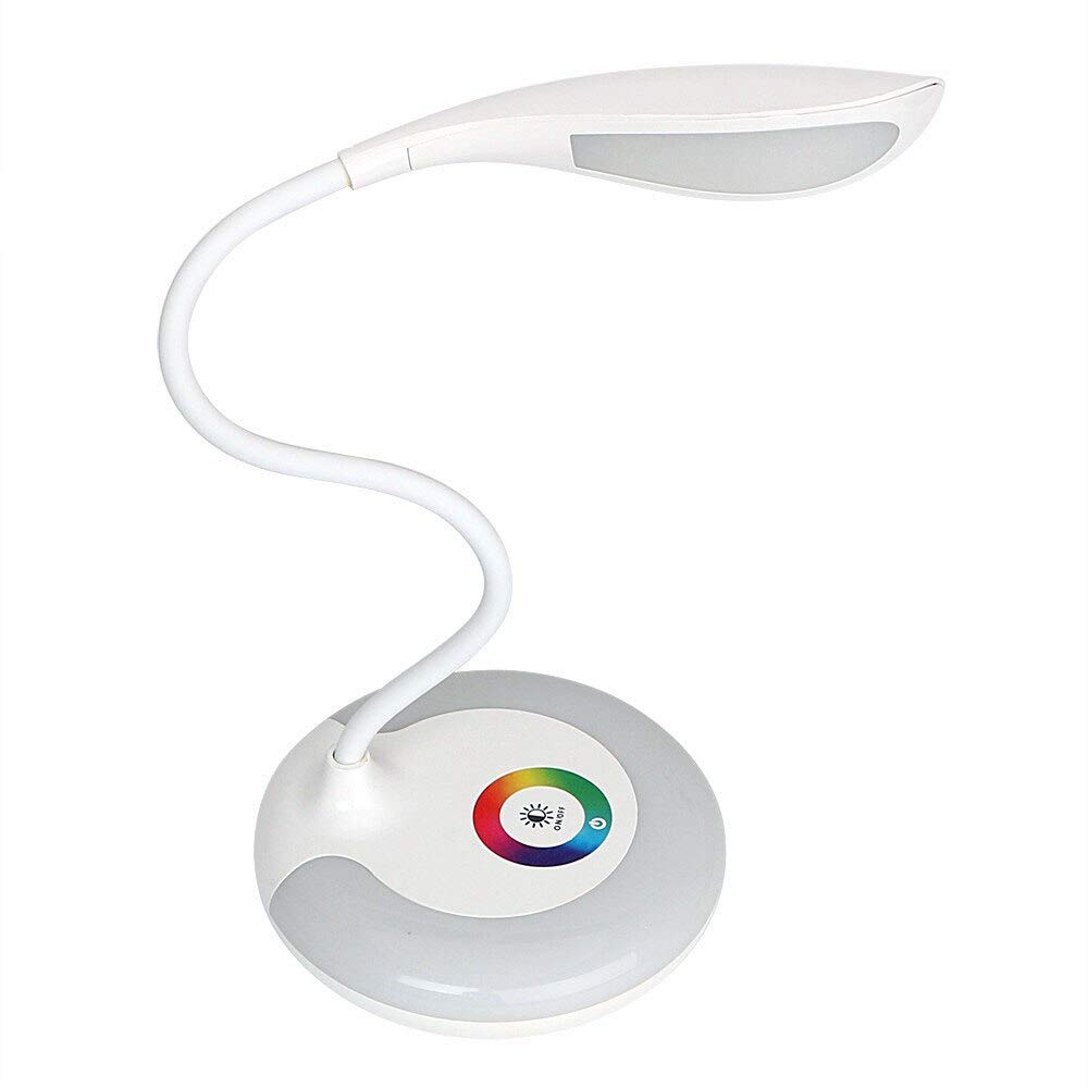 Lampa stołowa 3-poziomowy dotyk RGB Ochrona oczu Lampa stołowa Lampa stołowa LED Możliwość przyciemniania w nocy Lampa biurkowa Led USB Ładowanie książki Lampka do czytania Lampy z możliwością