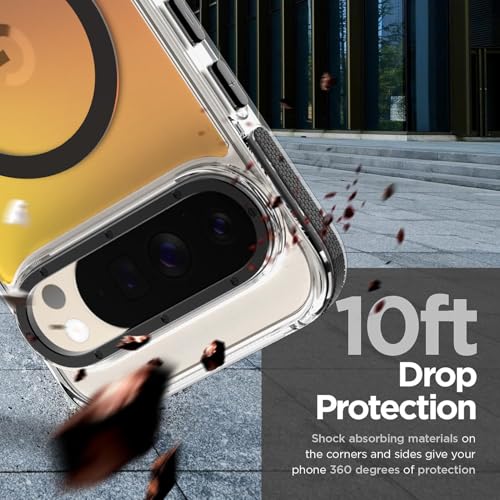Image of Magnetic Case for Google Pixel 10 Pro XL [Compatible with Magsafe] [Cute Fashion Fluorescent Design] Shockproof Slim Translucent Matte Case for Pixel 10 Pro XL 6.8 inch, Black