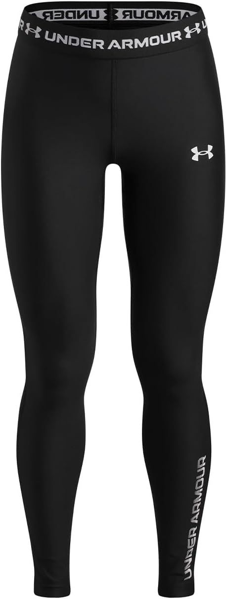 Under Armour Girls' UA HeatGear Armour Graphic Leggings