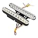 Qiilu Feux de jour 2X 30 LED Voiture 12V DC Feux de Signalisation Diurnes DRL Conduite Lumière du Jour Lampe + Clignotant