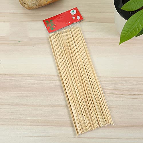 Trwałe, wytrzymałe bambusowe patyczki do szaszłyków BBQ Fruit Shish Kebab Naturalne drewno 25cm Sticks Barbecue Stick na Outdoor Garden BBQ (kolor: 90 sztuk) (50 sztuk)