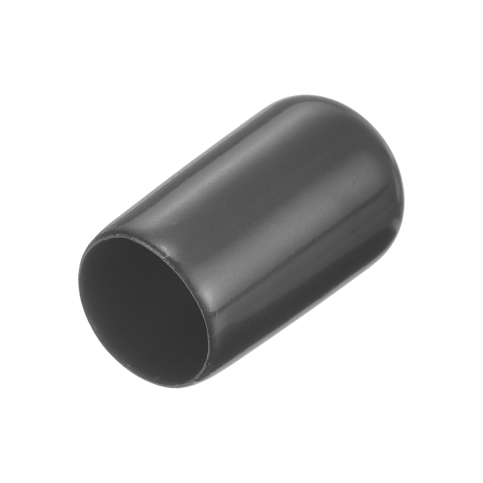 uxcell 20pcs Rubber End Caps 10.5mm ID Vinyl Round Tube Bolt Cap Cover Thread Protectors Dark Grey