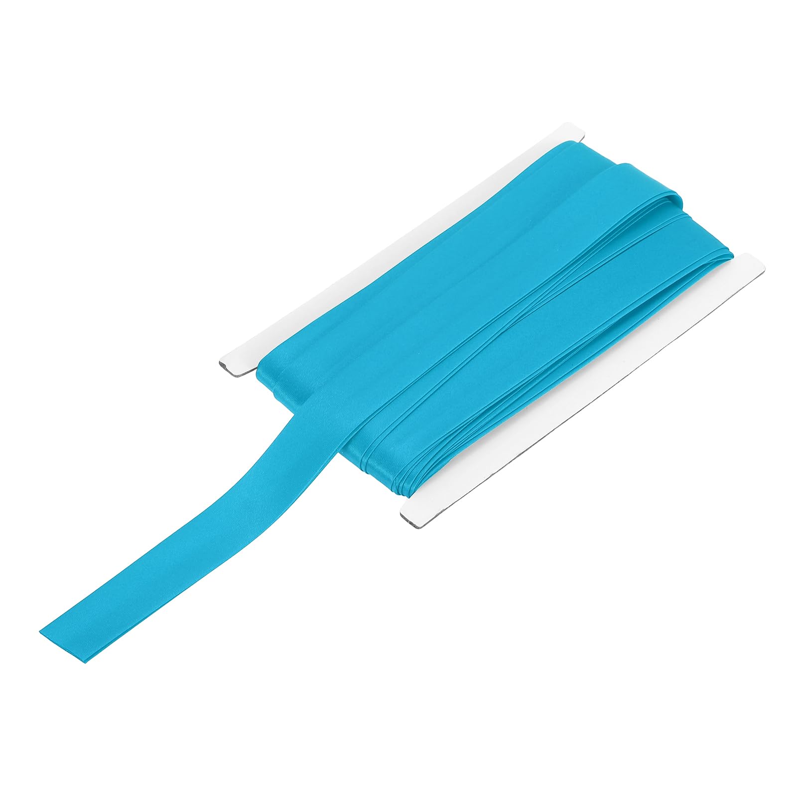 sourcing map Double Fold Bias Tape for Sewing 3/4 Inch x 12 Yards Satin Pre-fold Continuous Binding Tape for Seaming Quilting Hemming Binding DIY Crafts, Blue