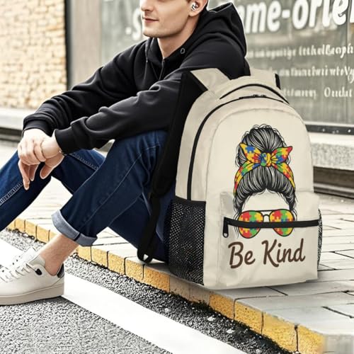 Mochila escolar de viaje Be Kind ideal para universidad y jóvenes 7