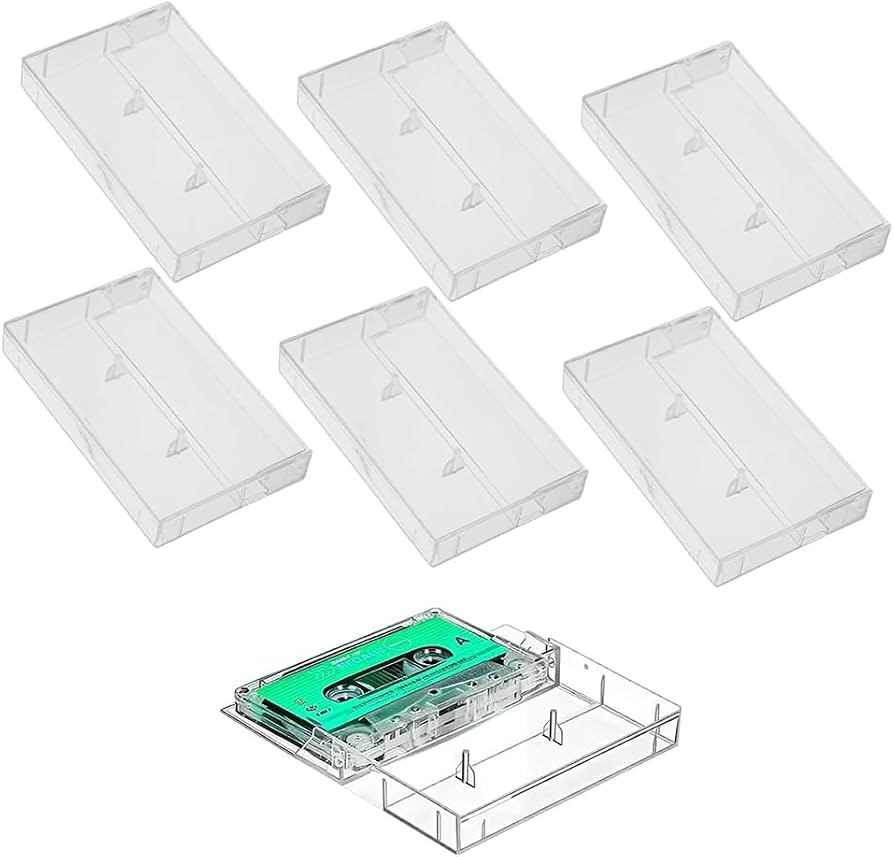 Amazon.co.jp: カセットテープケース、透明、6個セット、コレクション