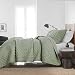 WDCOZY Sage Green Queen Quilt Set - Farmhouse Scalloped Coverlet With 2 Pillow Shams - View #5