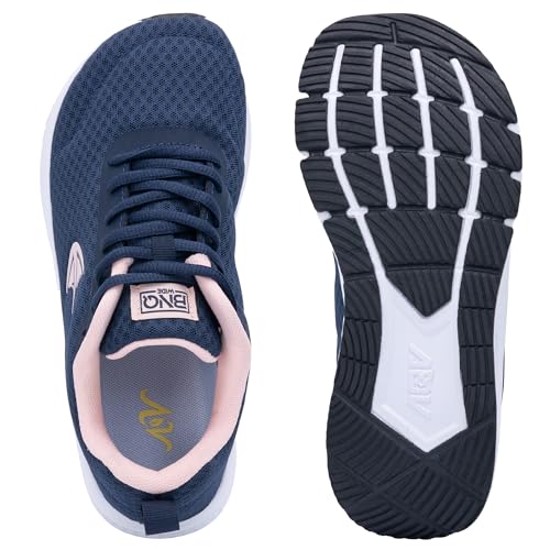 Wide Toe Box Shoes Women Walking Shoes with Arch Support Comfortable Wide Width Tennis Sneakers for Plantar Fasciitis Relief Bluepink US 84