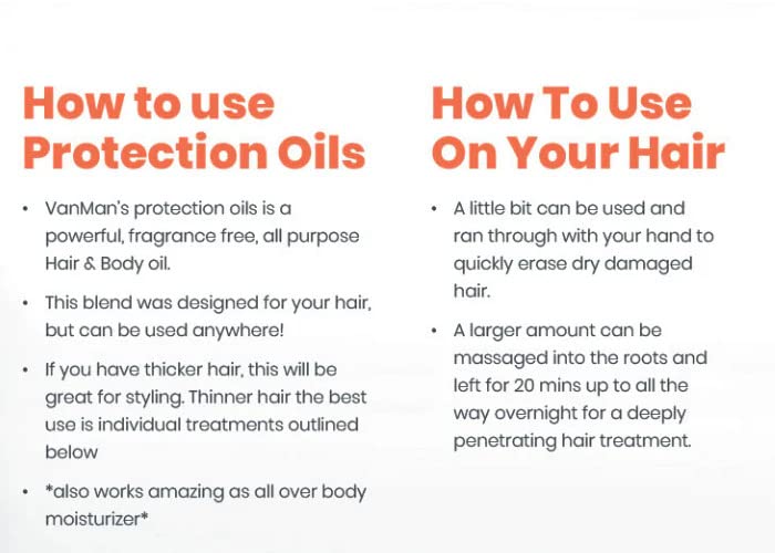 Protection-Oils-Hair-Serum-Infused-with-Castor-Oil-Jojoba-Almond-Olive-Emu-and-Coconut-Oil-For-Hair-Fragrance-Free-Hair-Oil-Suitable-For-All-Hair-Types-Hair-and-Body-Oil-4-ounce