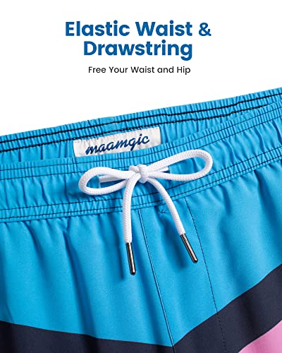 Maamgic 2 In 1 Mens Swim Trunks 7 Inch Swim Shorts Swim Suits Board Shorts #TOP1