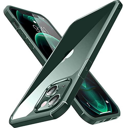 mobistyle Defender Series [Military Grade Drop Protection], Back Cover Case for iPhone 14/iPhone 13 (TPU + Poly Carbonate | Green)- Best and cheap mobile covers in India